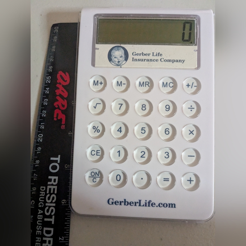 Desk Calculator, Math, Learning, Large Buttons, White, Gerber Baby Life Ins - Picture 4 of 6